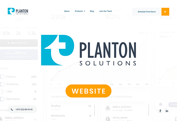 Planton Solutions Website Design and Development