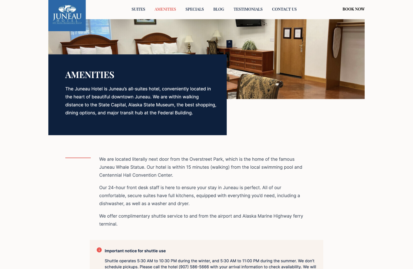 Hotel Website