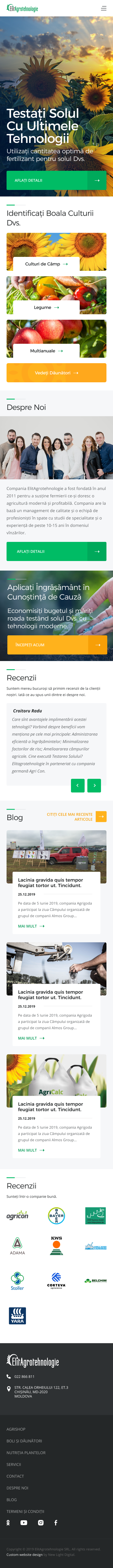 ElitAgrotehnologie Home Page Mobile Version
