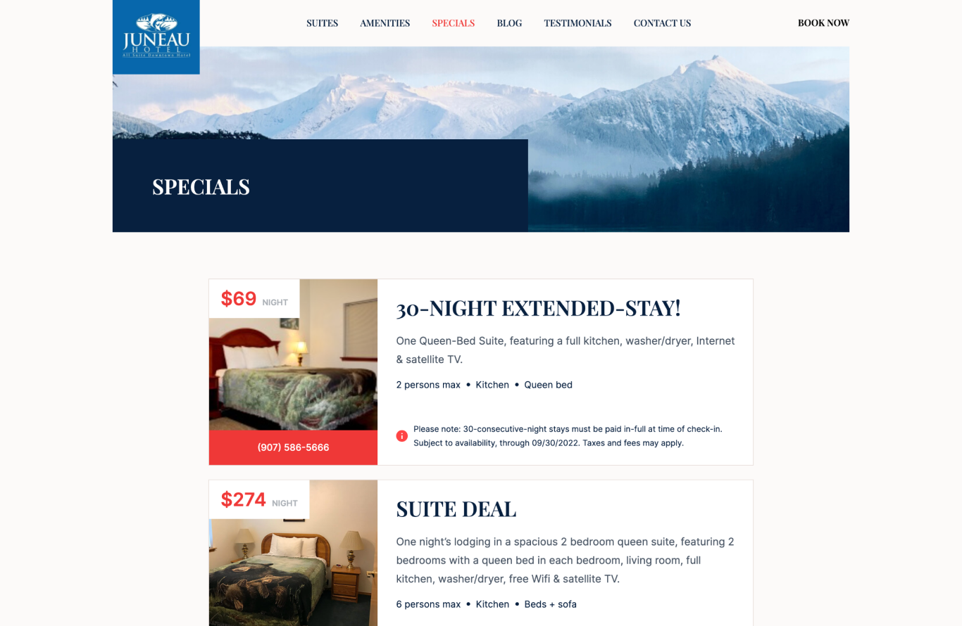 Hotel Website