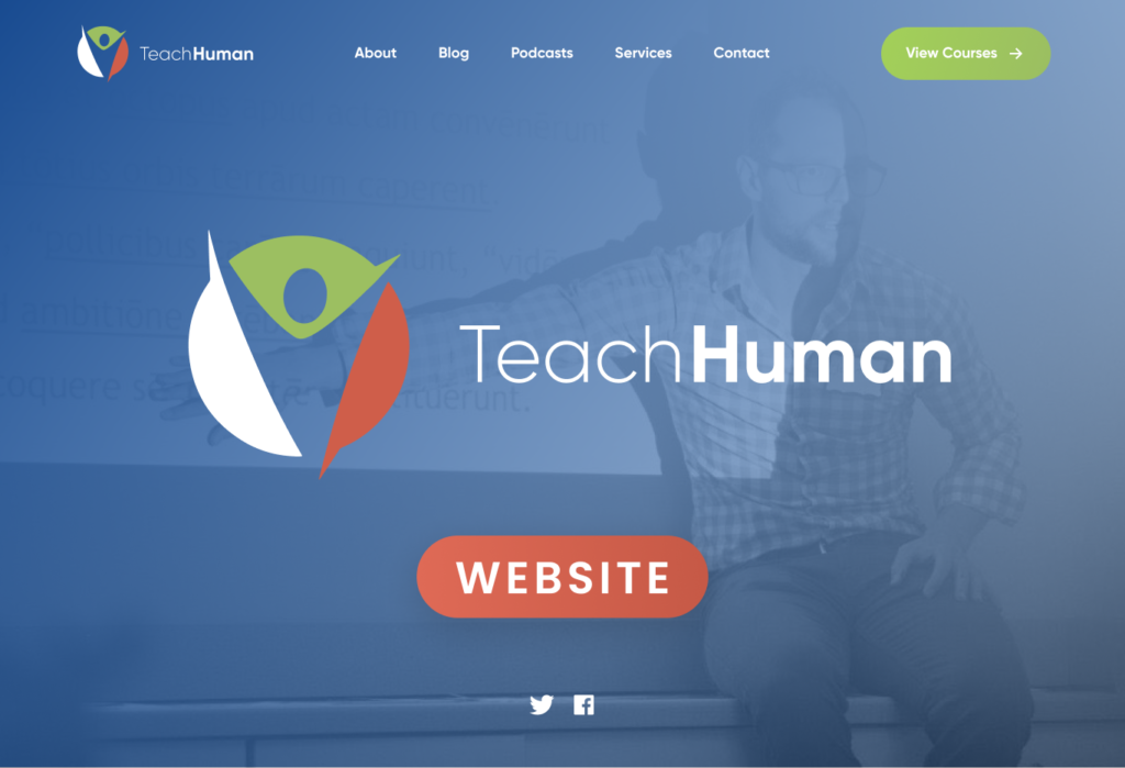 teachhuman custom education website design