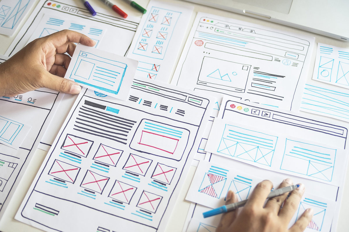 wireframing process web design