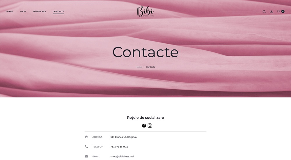 Contact page