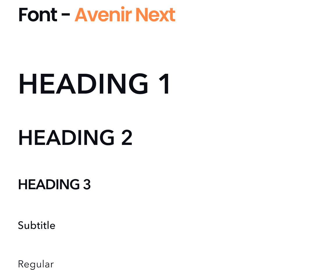 real estate custom website font
