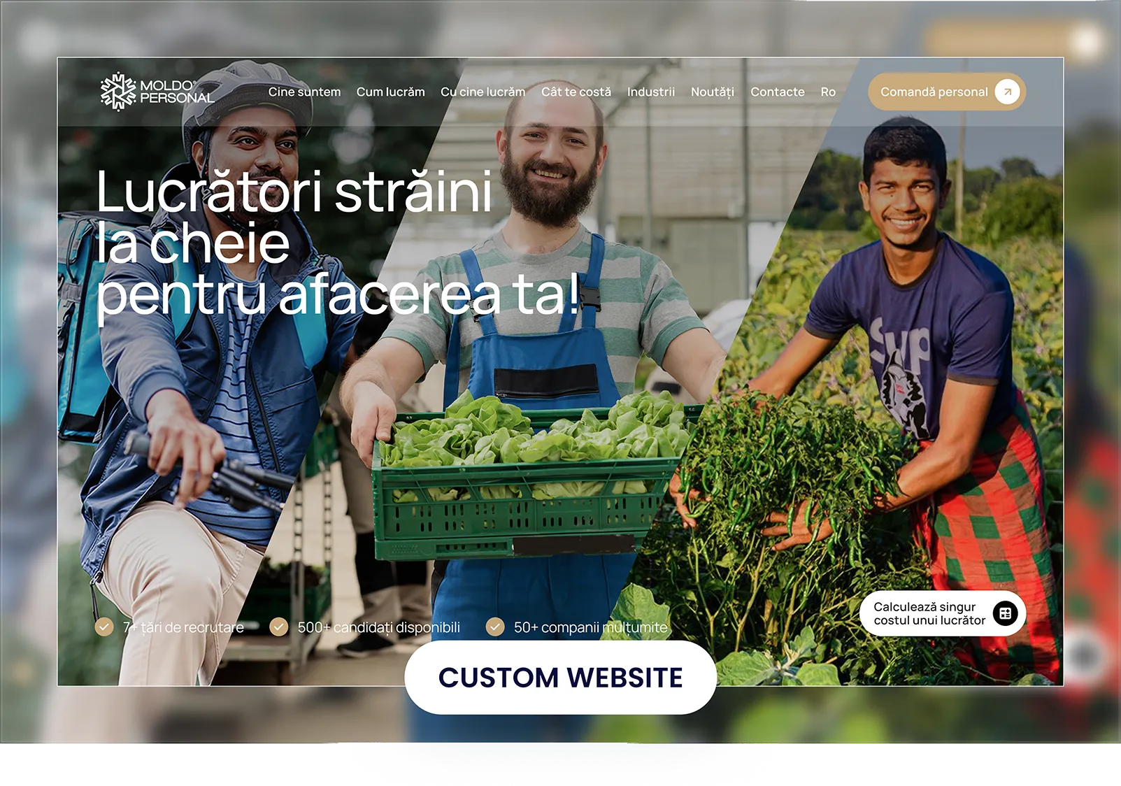 staffing and recruiting custom website