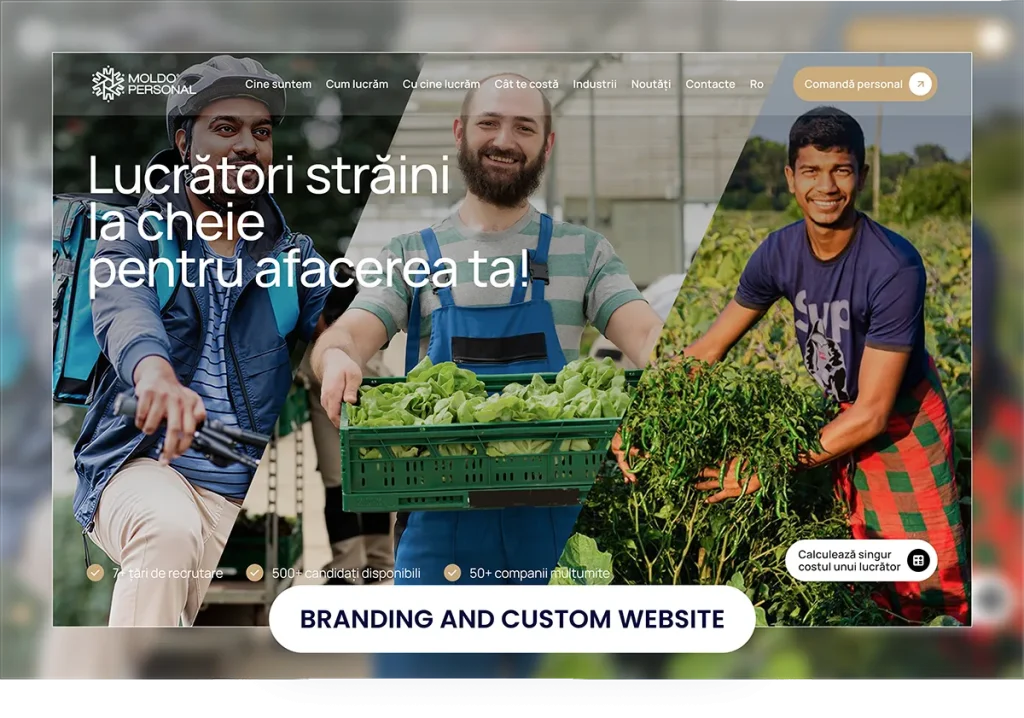 staffing and recruiting custom website