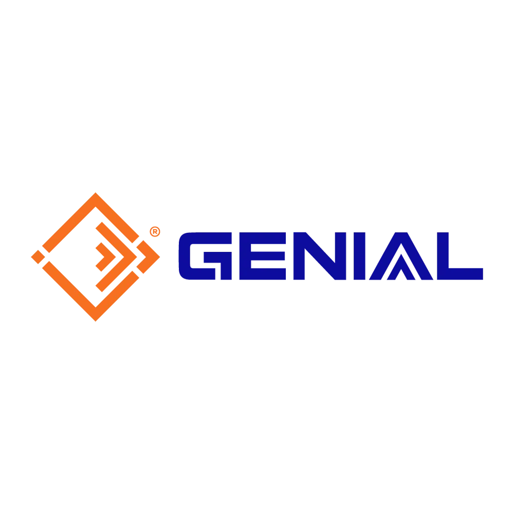 Genial animated logo — designed by New Light Digital